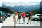 An der Bergstation am Ofenpass von der Schweiz nach Italien