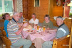 beim Abendessen im Hotel Daxer